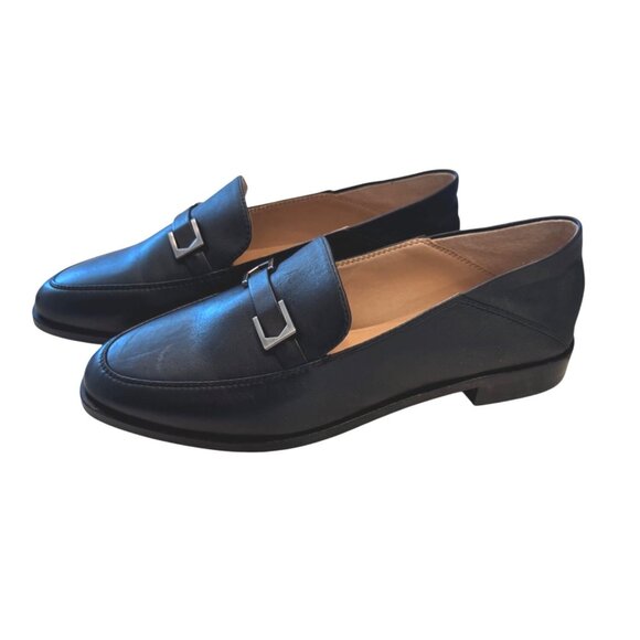 Vince Camuto Cakella Black Size 8M EU 39 Baby Sheep Leather NWB $110 Loafer - Picture 4 of 12